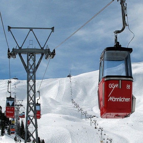 Skiing in Grindelwald, Switzerland