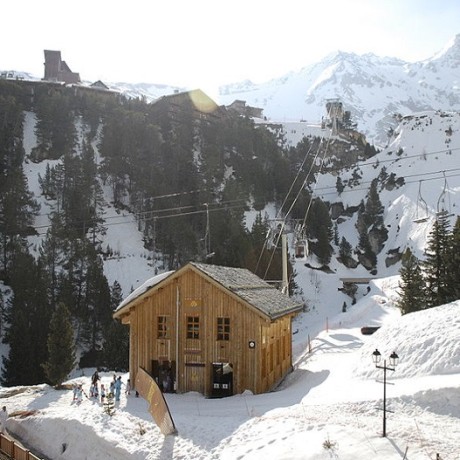 Skiing in La Plagne, France